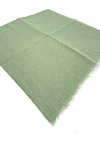 Keten Flamlı Ince Yazma Eşarp 100X100CM