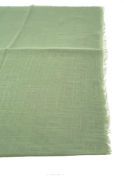 Keten Flamlı Ince Yazma Eşarp 100X100CM