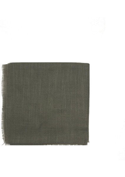 Keten Flamlı Ince Yazma Eşarp 100X100CM