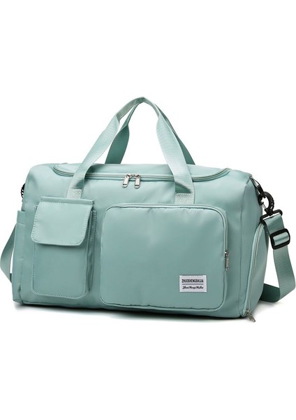 Büyük Kapasiteli Islak ve Kuru Ayrılmış Seyahat Çantası Bağımsız Ayakkabı Deposu Spor Çantası (Yurt Dışından)