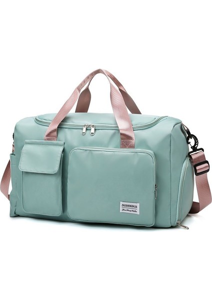 Büyük Kapasiteli Islak ve Kuru Ayrılmış Seyahat Çantası Bağımsız Ayakkabı Deposu Spor Çantası (Yurt Dışından)