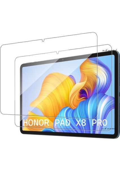 MTK Moveteck Honor Pad X8 Pro 11.5" Tablet Uyumlu Nano Kırılmaz Ekran Koruyucu Şeffaf Cam Esnek Tam Kaplama