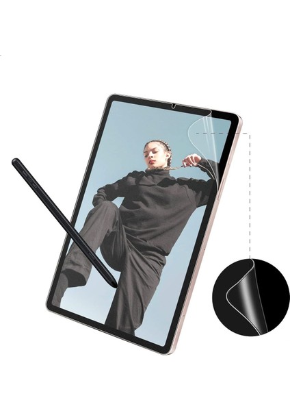 MTK Moveteck Samsung Galaxy Tab A9 8.7 Inç Ekran Koruyucu Şeffaf Cam Nano Esnek Kırılmaz Ekran Camı (SM-X110)