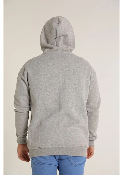 3 Iplik Erkek Regular Fit Kapüşonlu Içi Yumuşak Tüylü Pamuklu Sweatshirt fırsatları