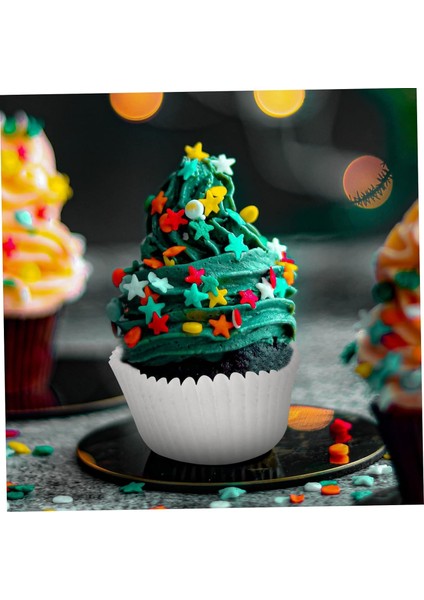 Beyaz Muffin Cupcake Mini Kek Kalıbı Kapsülü 100 Adet modelleri