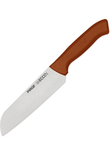 Ecco Kahverengi Santoku Bıçağı 17 cm