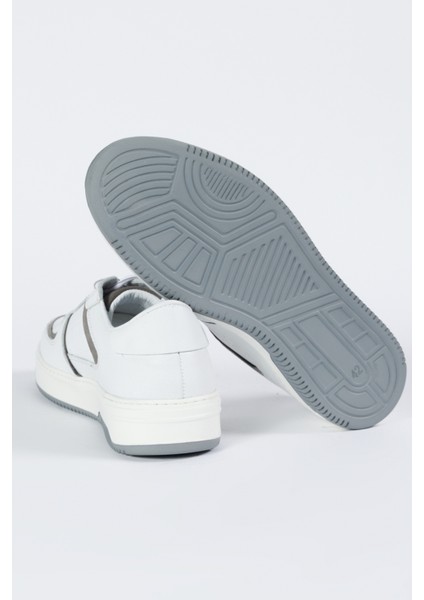 Deri Beyaz Sneaker Ayakkabı fırsatları