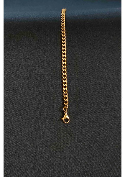 Gurmet Klasik Model Unisex Gold Çelik Bileklik