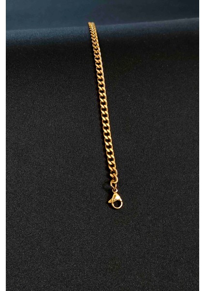 Gurmet Klasik Model Unisex Gold Çelik Bileklik