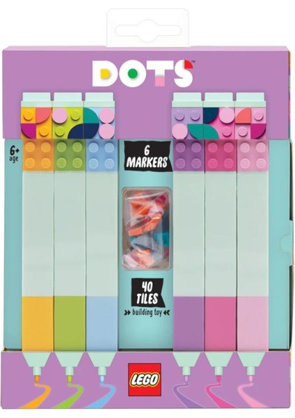 Dots 52797 6 Brick Highlighters Dots