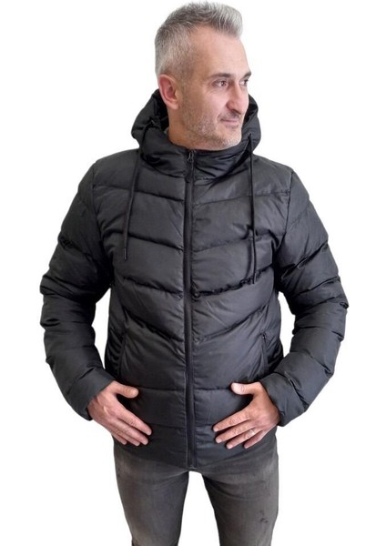 2SN541 Marıo Coat Antrasit Erkek Mont