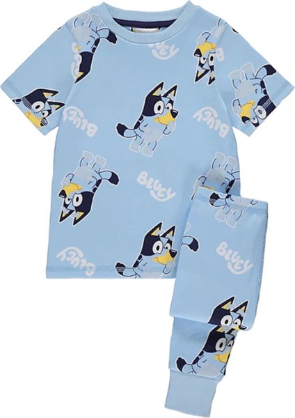 Bluey Kısa Kollu Erkek Çocuk Pijama