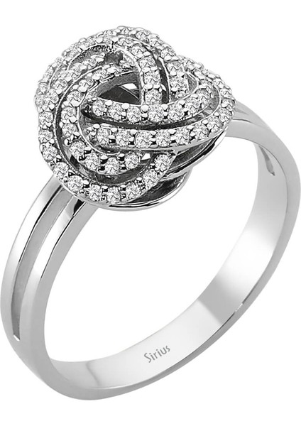 Pırlanta Taşlı Sonsuz Sarmal Yüzük 0404R0351