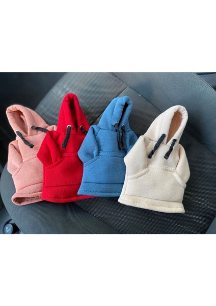 Kapşonlu Sweatshirt Polar Vites Kılıfı Kırmızı fırsatları