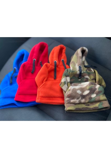 Kapşonlu Sweatshirt Polar Vites Kılıfı Kırmızı indirimleri