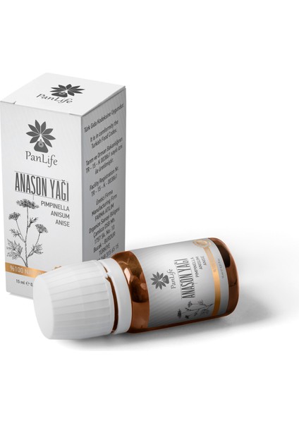 Panlıfe Anason Yağı 10 ml %100 Saf Analiz Sertifikalı ( Markamız Eczacı Kuruluşudur.)