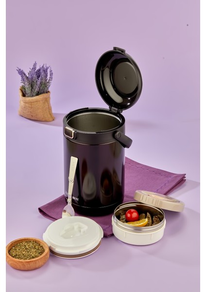 2 Litre Kaşıklı Lüx Yemek Termosu Paslanmaz Çelik Sefer Tası modelleri