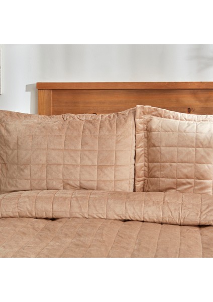 Noela Çift Kişilik Kapitone Yatak Örtüsü Bej fırsatları