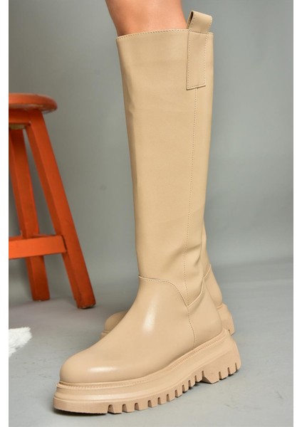 R312401309 Ten Kalın Tabanlı Kadın Çizme fırsatları