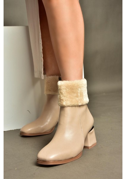 R241049109 Ten Kalın Topuklu Kadın Bot modelleri