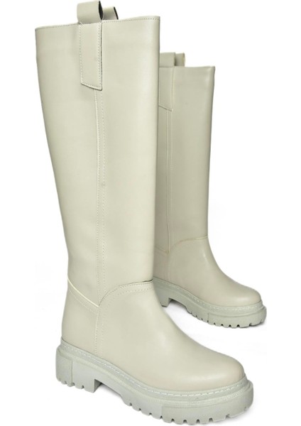 R973201109 Gri Kalın Tabanlı Kadın Çizme indirimleri