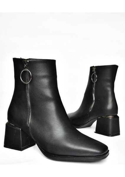 R524500309 Siyah Kalın Topuklu Kadın Bot fırsatları