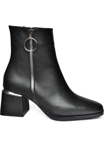 R524500309 Siyah Kalın Topuklu Kadın Bot indirimleri