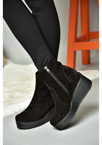 R667930002 Siyah Hakiki Deri Süet Kadın Bot fırsatları