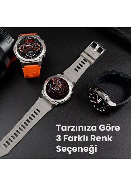 FutureGo Mix2 IP68 Su Geçirmez Nabız Spor Sağlık Sp02 Kan Oksijeni Takibi Arama Özellikli iOS & Android Amoled Ekran 36mm Akıllı Saat Gün Solace Gri