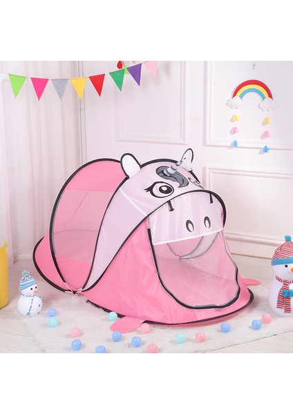 Çocuk Basit Plaj Çadırı Kapalı Taşınabilir Katlanabilir Oyuncak Evi Açık Otomatik Hızlı Açık Prenses Oyun Evi (Yurt Dışından) indirimleri