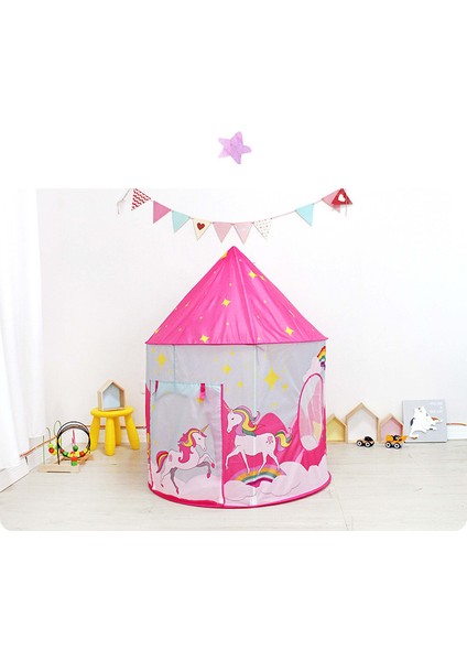 Çocuk Çadır Oyuncak Oyun Evi Unicorn Yurt Kapalı Açık Kale (Yurt Dışından)