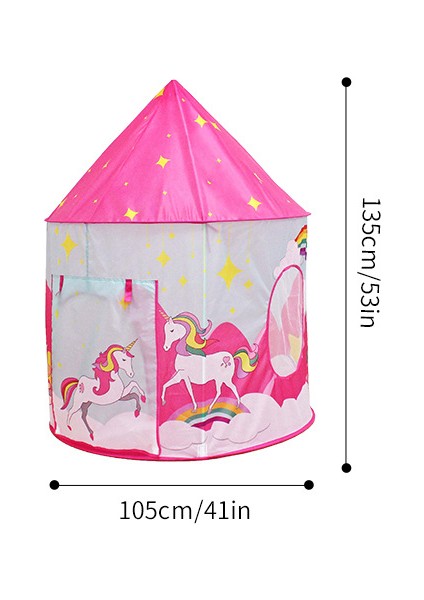 Çocuk Çadır Oyuncak Oyun Evi Unicorn Yurt Kapalı Açık Kale (Yurt Dışından)