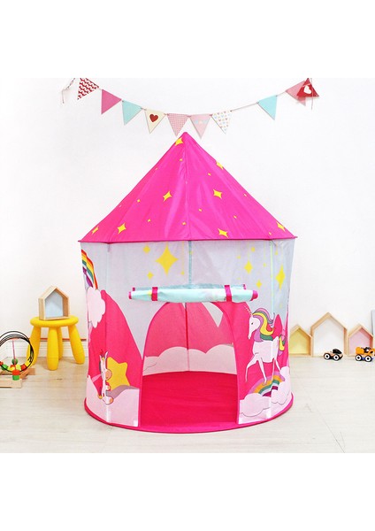 Çocuk Çadır Oyuncak Oyun Evi Unicorn Yurt Kapalı Açık Kale (Yurt Dışından)