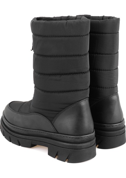 Dolf Siyah Kadın Fermuarlı Puffer Çizme indirimleri