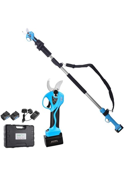 Sc 8611 + 5803 Uzatma Aparatlı Akülü Budama Makası ve Testere 40 mm modelleri