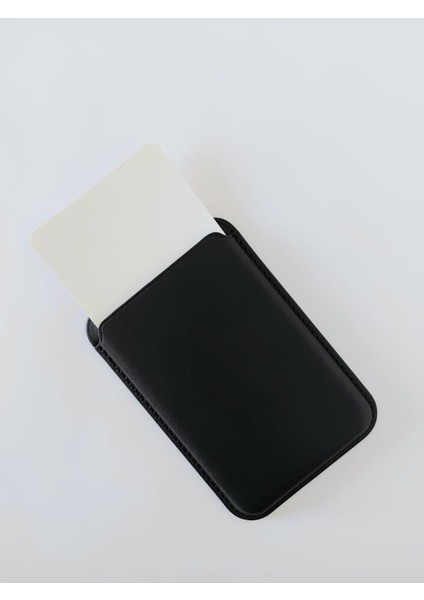 Magsafe Leather Wallet Siyah