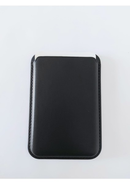 Magsafe Leather Wallet Siyah
