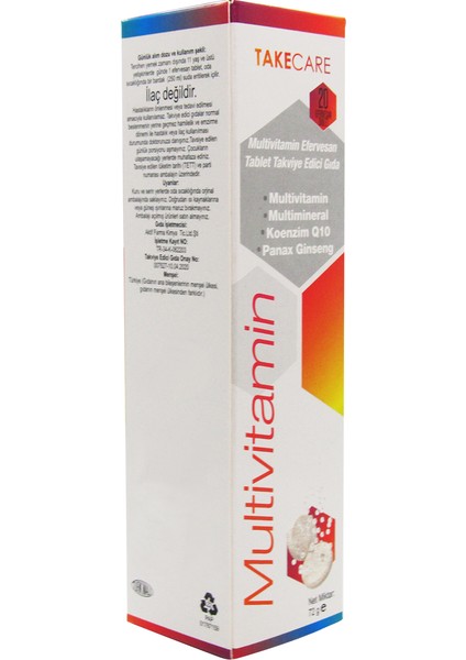 care Multivitamin Ve Multimineral Karişim Efervesn 20 Tablet