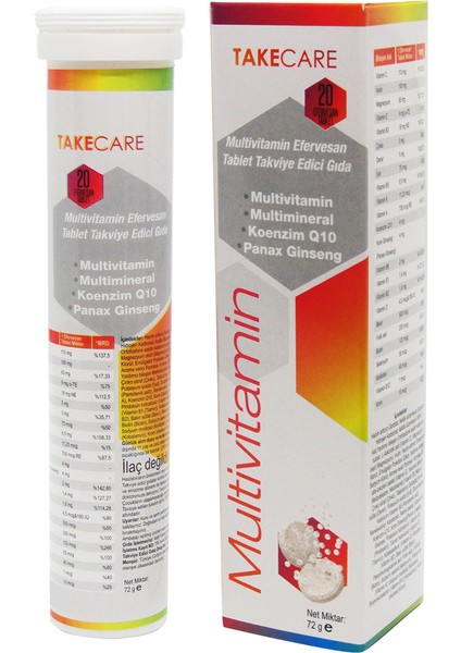 care Multivitamin Ve Multimineral Karişim Efervesn 20 Tablet