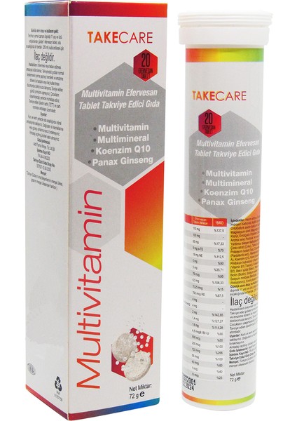 care Multivitamin Ve Multimineral Karişim Efervesn 20 Tablet