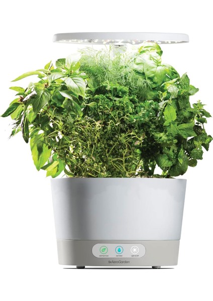 Aero Garden Aerogarden Harvest 360 Kapalı Bahçe Topraksız - LED Büyüme Işığı - Beyaz