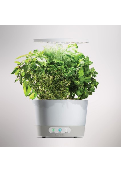 Aero Garden Aerogarden Harvest 360 Kapalı Bahçe Topraksız - LED Büyüme Işığı - Beyaz