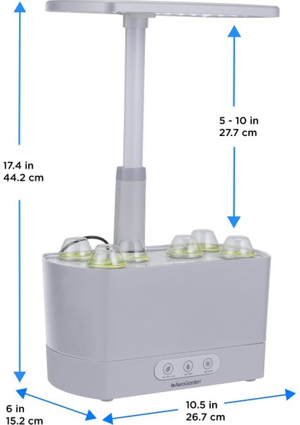 Aero Garden Aerogarden Harvest Kapalı Bahçesi, 6'ya Kadar Farklı Bitki Yetiştirin