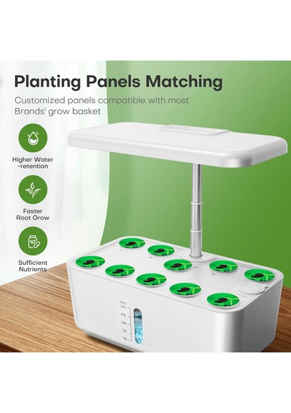 Topraksız Yetiştirme Sistemi: 10 Pods Bitki Kiti - Beyaz fiyatları