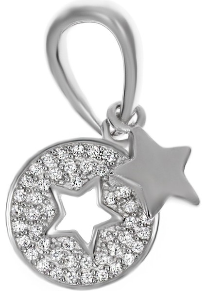 Kadın Yıldız Model Taşlı Charm