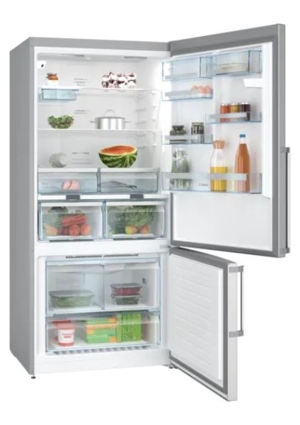 KGN86PIE0N Alttan Donduruculu Buzdolabı 186 x 86 cm Kolay Temizlenebilir Inox No-Frost