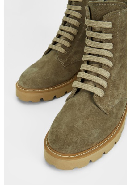 Kadın Bej Süet Deri Casual Bot 902 2735 Bn Bot SK23/24 modelleri