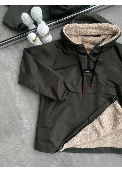 İçi Kürklü Kanguru Cep Mont Su Geçirmez fiyatları