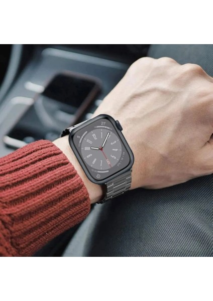 Apple Watch Seri 2 3 4 5 6 7 8 Uyumlu 42 44 45 49 mm Metal Kordon Metalkordon modelleri