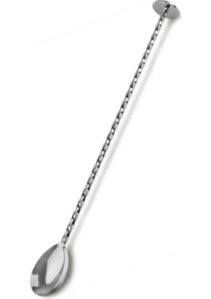 Tokmaklı Bar Kaşığı + Jigger 2/4 cl Silindir Kokteyl Ölçeği Bartender Bar Seti Kokteyl Kaşığı